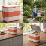 Electric Heated Lunch Box with Stainless Steel Inner Containers (1 Set) - Image 4