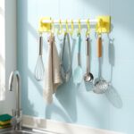 Wall-Mounted Multipurpose Kitchen & Utility Hanging Rack (2 Pc Set) - Image 3