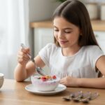 Premium Stainless Steel Dessert Spoon With Plastic Handle Set (4 Pc Set) - Image 4