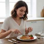 Stainless Steel Cutlery Set with Marble Design Handle (4 Pc  Set) - Image 3