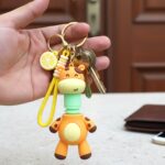 Cute Giraffe Cartoon Keychain (1 Pc) - Image 4