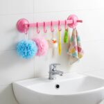 Multipurpose Wall-Mounted Plastic Hanging Rack (6 Hook, 1 Pc) - Image 3