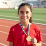 Gold Finish Winner Medal with Tricolor Ribbon for Sports (1 Pc) - Image 3