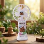 Cute Cartoon Rechargeable Handheld Fan (1 Pc) - Image 4