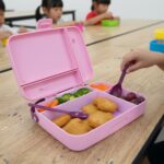 Smart Leak Proof Lunch Box with 3 Compartments and Spoon Set (1 Set) - Image 3