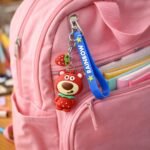 Cute Teddy Bear Keychain with Rainbow Strap (1 Pc) - Image 3