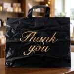 Premium Black Thank You Printed Plastic Carry Bag 30 × 39 Cm (1 Pc) - Image 7