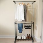 Double Pole Adjustable Garment Stand (1 Set) - Image 4
