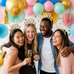 Let’s Party Glitter Headband for Birthday Celebration (Pack of 4) - Image 3