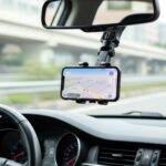 360 Degree Adjustable Rearview Mirror Car Mobile Phone Holder (1 Pc) - Image 3