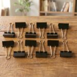 Extra Large Heavy-Duty Black Binder Clips Set (41 mm, 12 Pc) - Image 4
