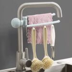 Multipurpose Sink Faucet Hanging Towel & Cleaning Tool Holder (1 Pc ) - Image 3