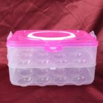 Double Layer 24 Grid Egg Storage Box