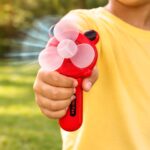 Hand Press Mini Portable Fan Toy (1 Pc, Mix Color & Design) - Image 4