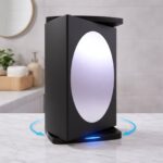 Wall Mounted Black Rotating Storage Cabinet Organizer (1 Pc, 22x42 Cm) - Image 4