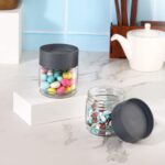 Airtight Transparent Kitchen Storage Jar with Secure Lid (1 Pc / 500 ML Approx) - Image 4