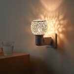 Decorative Star Pattern Kapoor Dani Mosaic Glass Plug-In Night Lamp (1 Pc) - Image 3