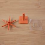 Orange 360° Rotating Wall Mounted Kitchen Utensils Hook Stand (1 Pc) - Image 6