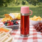 Insulated Travel Mug Bottle with Handle Lid (500 ML) - Image 4