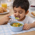 Wheat Straw Kids Soup Bowl with Matching Spoon (240ML, 1 Set ) - Image 3