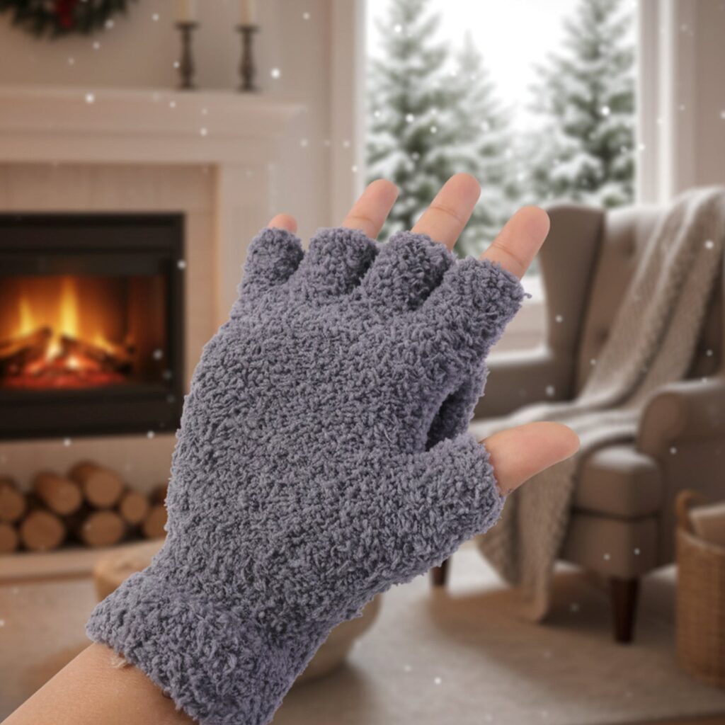 Winter Fingerless Gloves for Men and Women