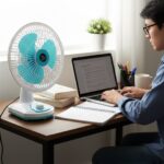 12V DC Table Fan with Adjustable Speed Control and High Speed Airflow - Image 3