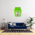 2-Section Multipurpose Wall Holder – Mobile, Remote & Makeup Brush Storage (1 Pc) - Image 10