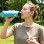 Plastic 1100 ML Approx Diamond Texture Sports Water Bottle (1 Pc) - Image 3