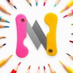 Multicolour Mini Paper Cutter Knife Pencil Knife (Pack of 12) - Image 3