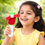Hand Press Mini Portable Fan Toy (1 Pc, Mix Color & Design) - Image 11