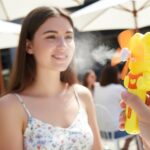 Hand Press Mini Portable Fan Toy (1 Pc, Mix Color & Design) - Image 8