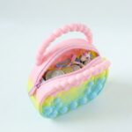 Rainbow Round Silicone Pop It Coin Purse (1 Pc) - Image 3