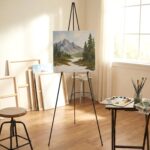 66 Inch Long Adjustable Metal Tripod Easel Stand with Carry Bag (1 Pc) - Image 3