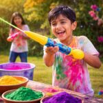 Kids Long Range Plastic Holi Water Shooter Gun Pichkari for Holi Festival (1 Pc) - Image 3