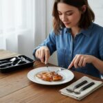 Premium Stainless Steel Kitchen Plastic Handle Cutlery Set With Tray (24 Pc Set) - Image 3