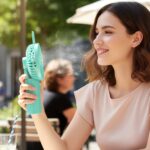 Cute Bunny Ear Design Portable USB Rechargeable Mini Handheld Fan (1 Pc) - Image 3