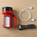 OMEGA 200W High Power LED Laser Torch Light with Side Emergency Light Panel (1 Pc) - Image 8