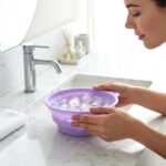 Multipurpose Folding Silicone Facial Ice Bath Bowl - Image 3