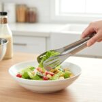 Stainless Steel Kitchen Serving Tongs (1 Pc) - Image 3