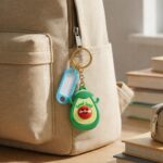 Cute Avocado Cartoon Character Decorative Keychain (1 Pc) - Image 3