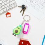 Cute Cartoon Character Keychain with Label Tag Holder (1 Pc) - Image 7