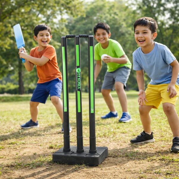 Cricket Stump Set with Heavy Base Stand