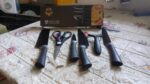 6 Pcs Professional Kitchen Knife Set with Non-Slip Handle, Peeler & Scissor - Image 7