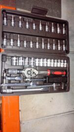 46pcs Metal 1 / 4"" Socket Set (Black, 46pcs) - Image 8