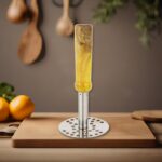 Stainless Steel Potato Masher, Pav Bhaji Masher with wooden handle - Image 7