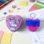 Heart Shape Gift Box & Plush Keychain (2 Pc) - Image 4