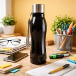 Stainless Steel Water Bottle with Carry Strap 600 ML - Image 7