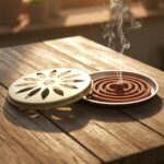 2 in 1 Metal Mosquito Coil Stand cum Incense Burner (15x15 Cm, 1 Pc) - Image 3