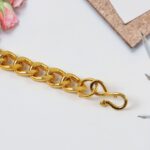 Stylish Gold-Plated Chain Bracelet for Men & Women - (1 Pc) - Image 4