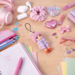 Cute Mini Doll Hanging Keychain Set (6 Pc Mix Color) - Image 3